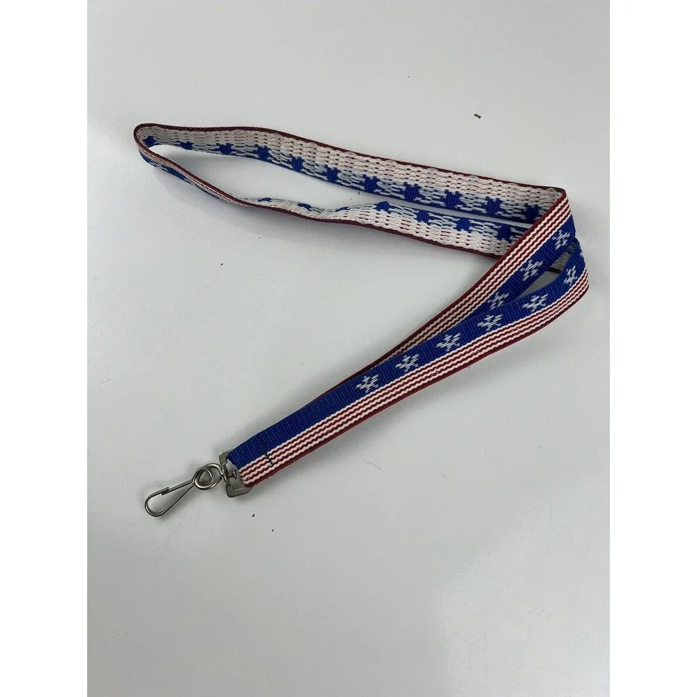 Embroidered Stitched United States Of America Patriotic Stars & Stripes Lanyard